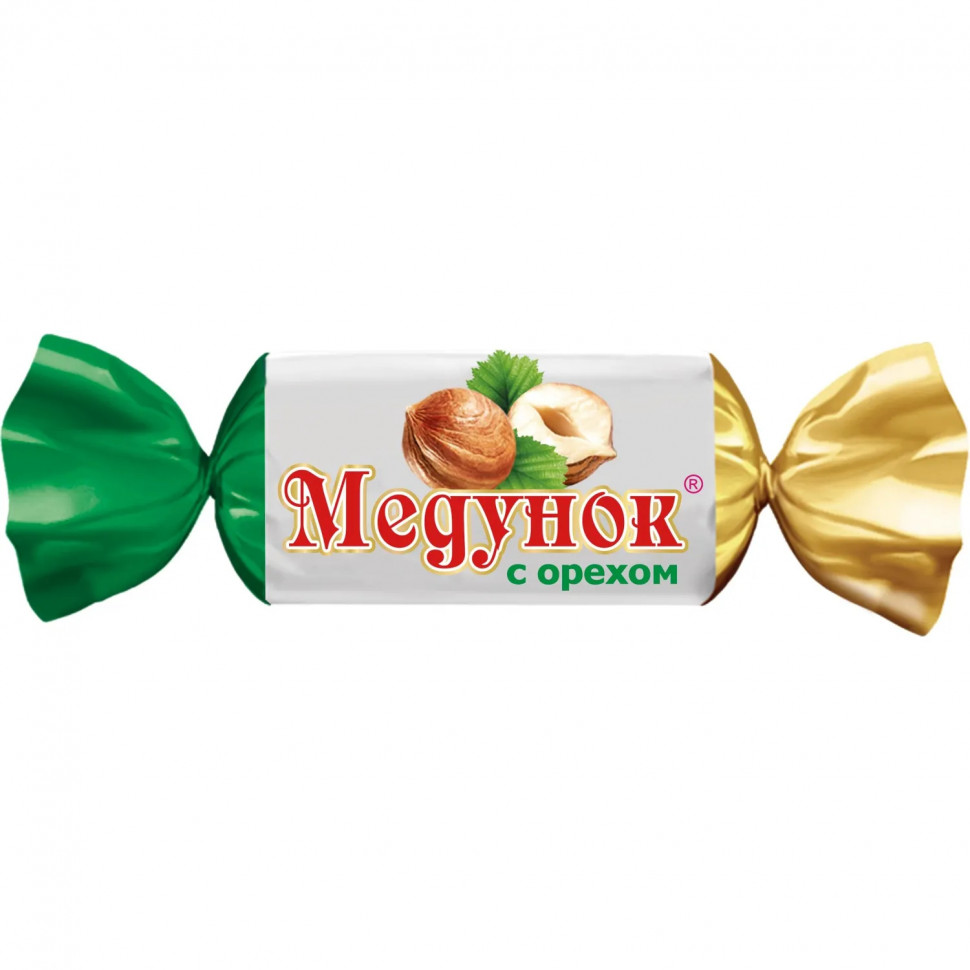 Конфеты Медунок с орехом пак, 1кг