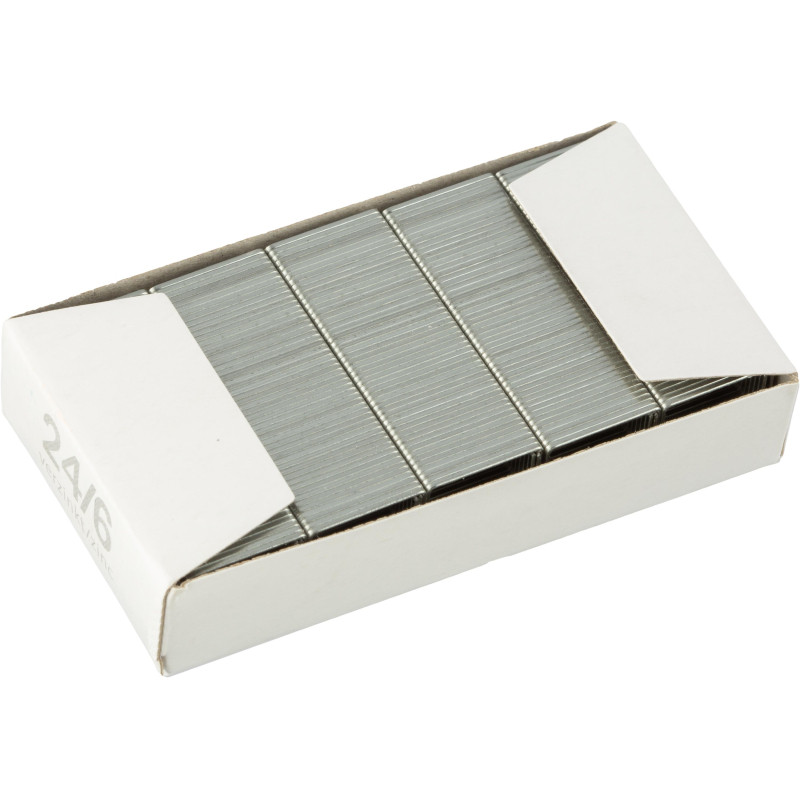 Скобы для степлера N24/6 SAX оцинкованные (2-30 лист.) 1000 шт в упаковке Скобы для степлера N24/6 SAX оцинкованные (2-30 лист.) 1000 шт в упаковке