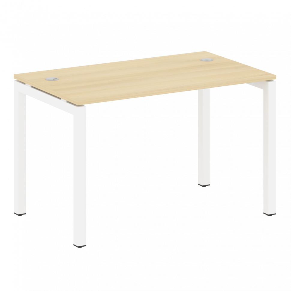 Metal System Quattro Стол письменный на П-образном м/к 50БП.СП-2 Акация Лорка/Металл Белый 1200*720*