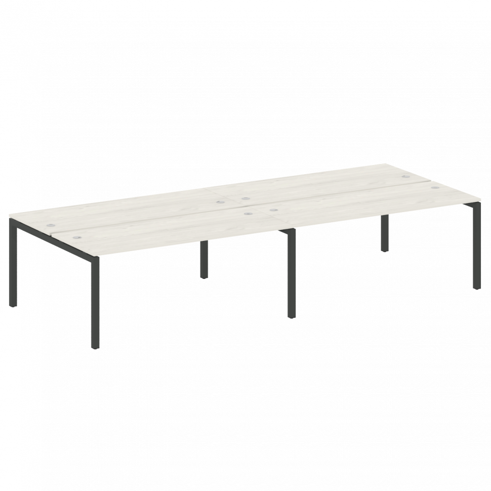 Metal System Quattro Рабочая станция на 4 места на П-образном м/к 50БП.СМ-4.5 Дуб Наварра/Металл Ант Metal System Quattro Рабочая станция на 4 места на П-образном м/к 50БП.СМ-4.5 Дуб Наварра/Металл Ант