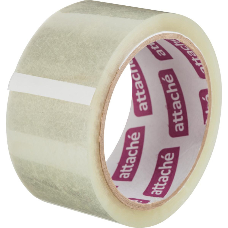 Клейкая лента упаковочная ATTACHE 48мм х 60м 40мкм прозрачная 6 шт/уп