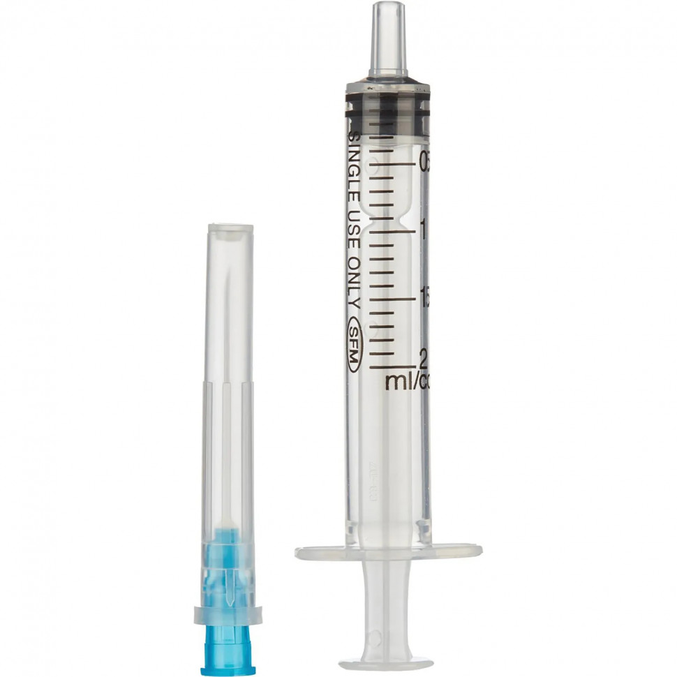 Шприц 3-комп. однораз. 2мл LS 23G(0,6x30) над. 100шт/уп SFM