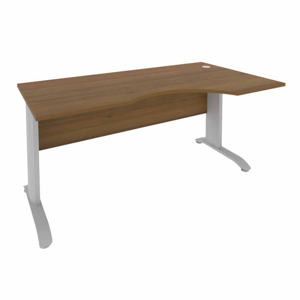 Riva Metal-L Стол криволинейный правый ПЛ.СА-1 (R) Орех Гварнери/Металл Серый 1600*900*750 Riva Metal-L Стол криволинейный правый ПЛ.СА-1 (R) Орех Гварнери/Металл Серый 1600*900*750