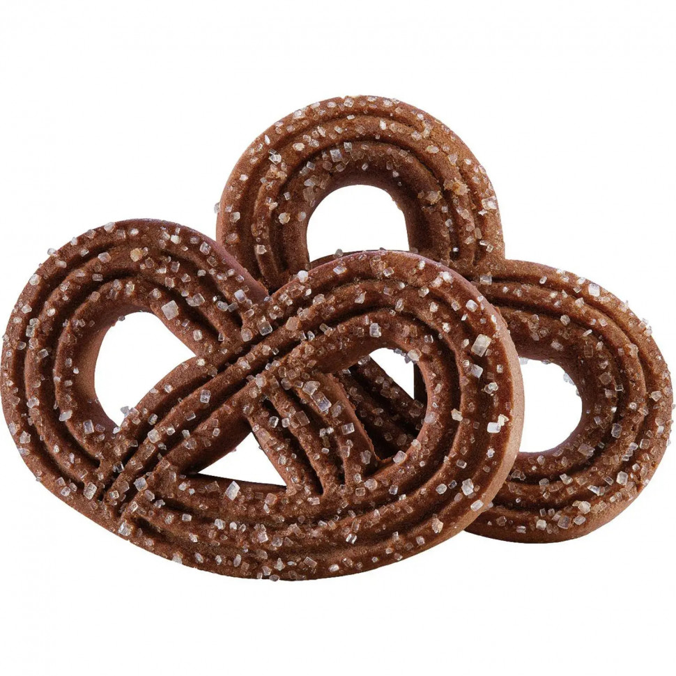 Печенье Хлебный спас Крендельки шоколадные сдобное, 320г