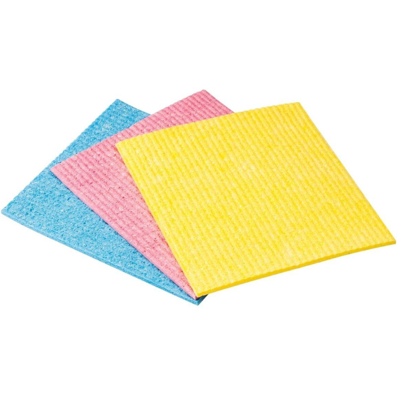 Салфетка хозяйственная губчатая AZUR 15х15 см 3шт/уп