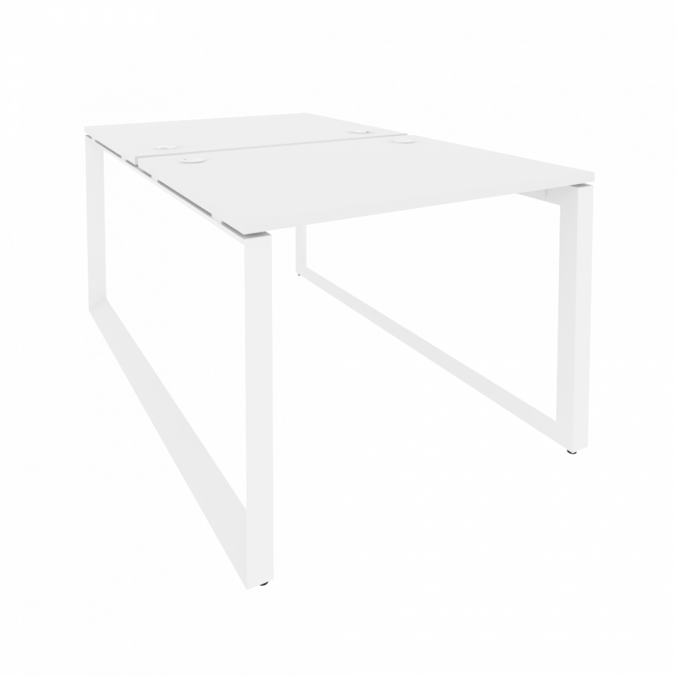 Onix Рабочая станция на О-образном м/к O.MO-D.RS-2.1.8 Белый Бриллиант/Металл Белый 980*1635*750