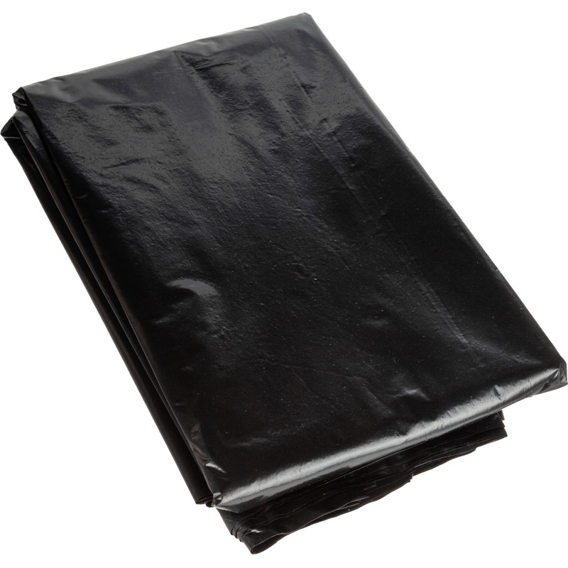 Мешки для мусора ПВД 120л 55мкм 10шт/уп черные 70x110см Luscan