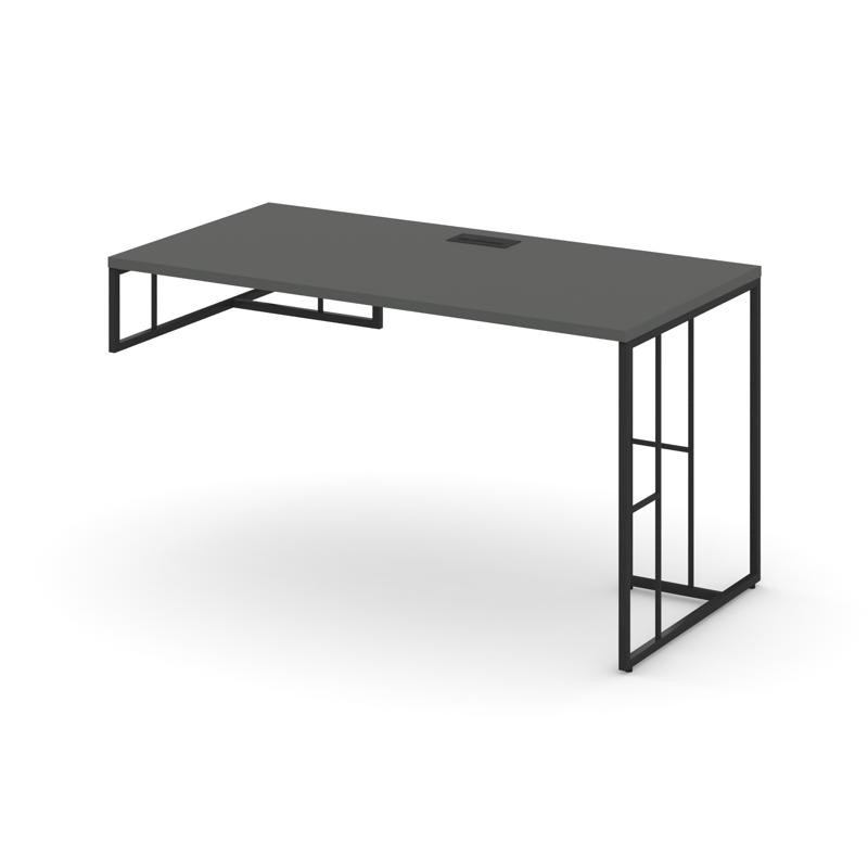 Rift Стол письменный для опорной тумбы левый RF.SPOT-013 (L) Антрацит NEW/Металл Черный 1380*700*750