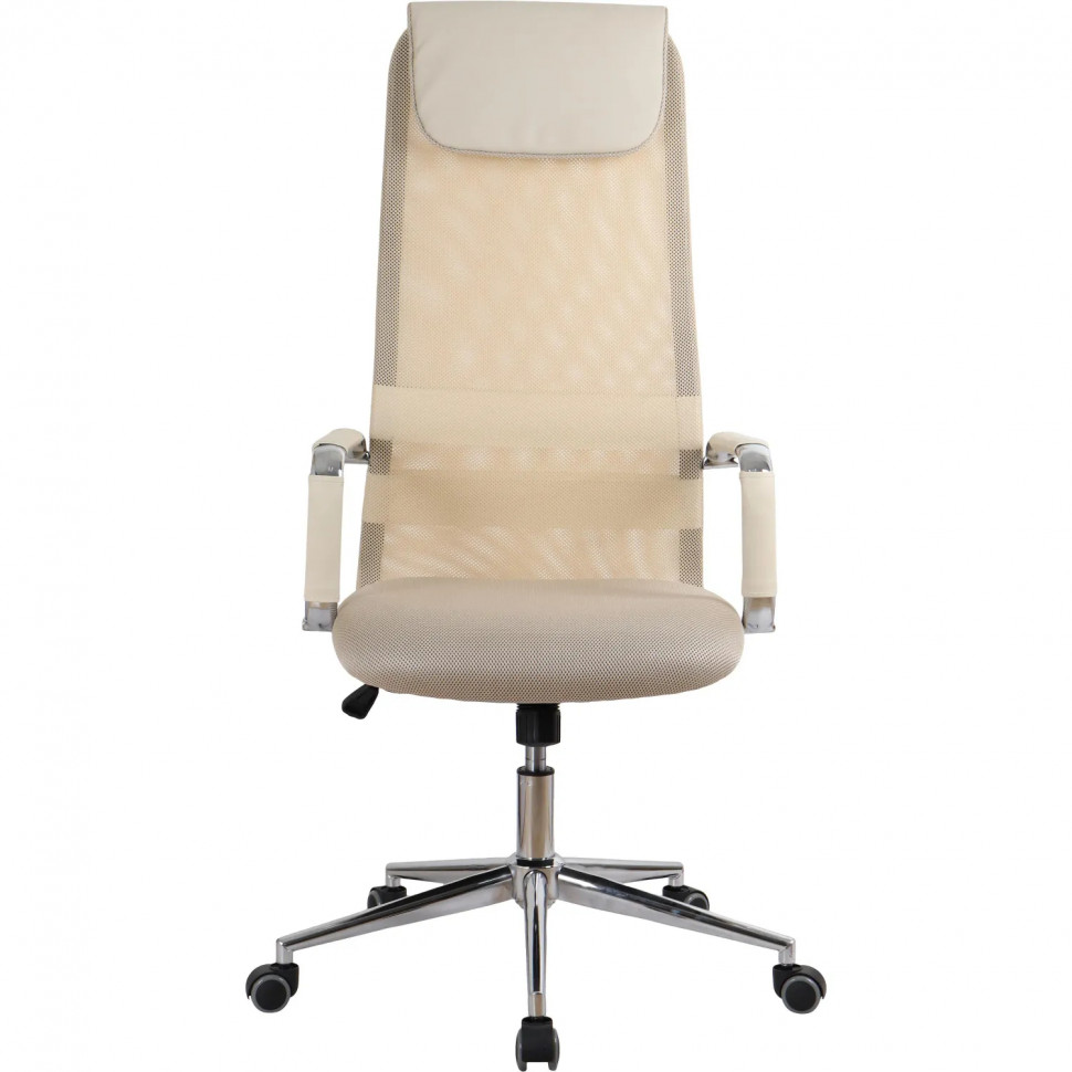 Кресло BN_SH_EChair-565 TW сетка/ткань бежевый, хром