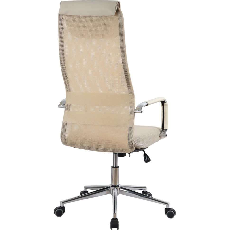 Кресло BN_SH_EChair-565 TW сетка/ткань бежевый, хром