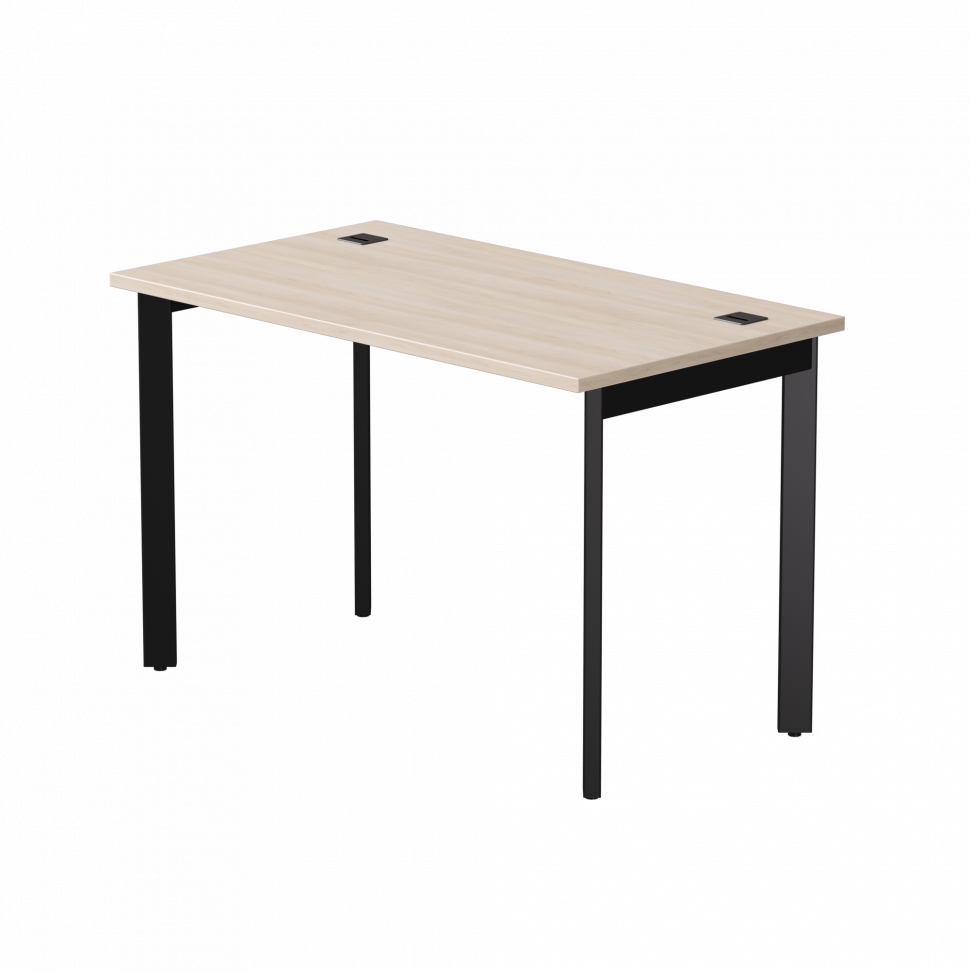 Стол прямой Everprof EVO (ЭВО) на металлокаркасе 1180х670х755 мм опоры 45гр Дуб Соната/Черный