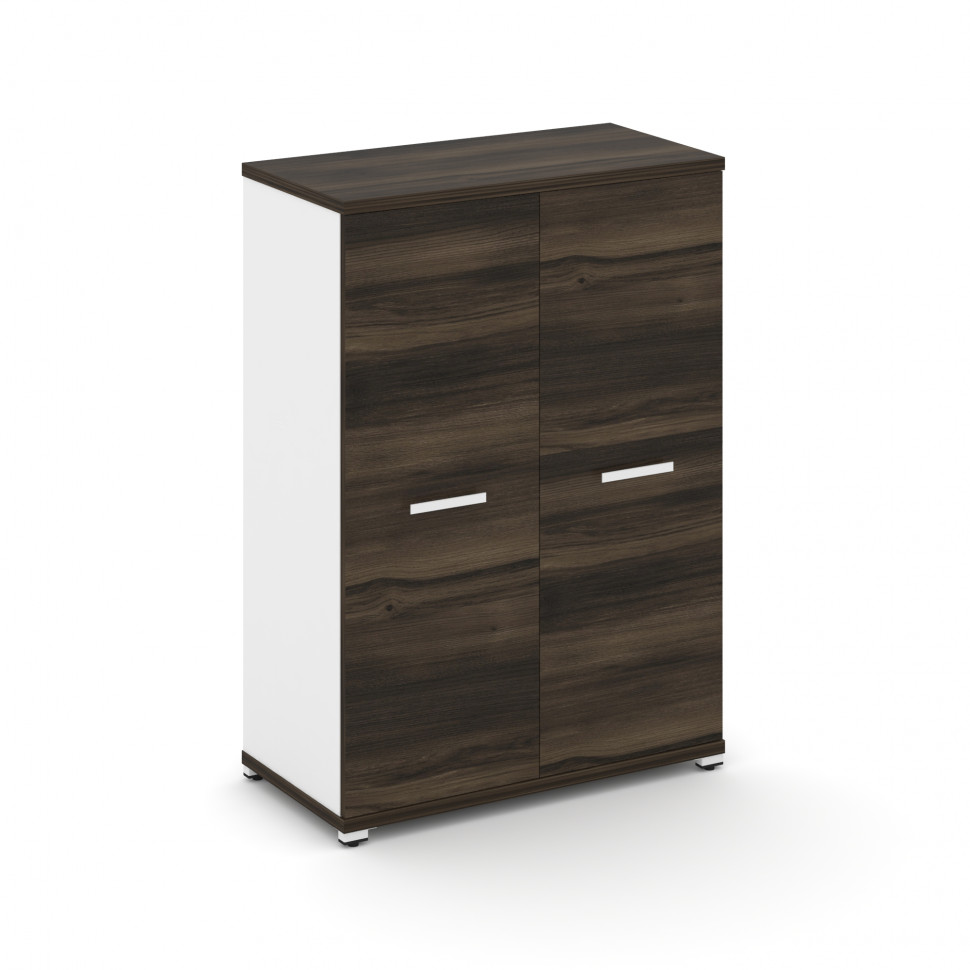 Concept Шкаф 1 широкая секция, 3 ниши CN.STS-316 W Дуб Мали/Белый Бриллиант/Металл Белый 836*420*118