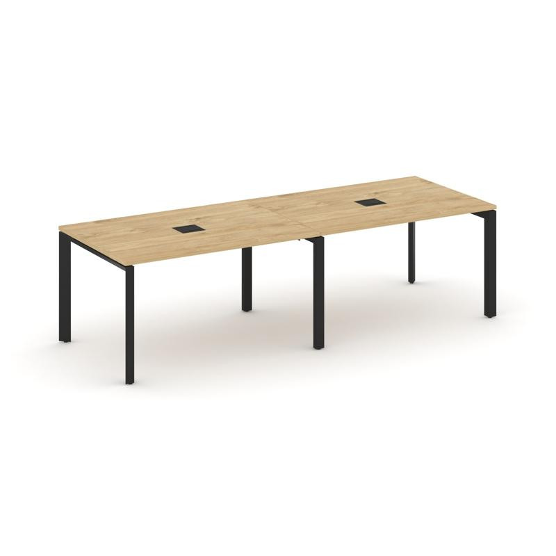 Style Project Стол переговорный SN-59P.SPRG-013 Тиквуд Светлый/Металл Черный 2760*980*750