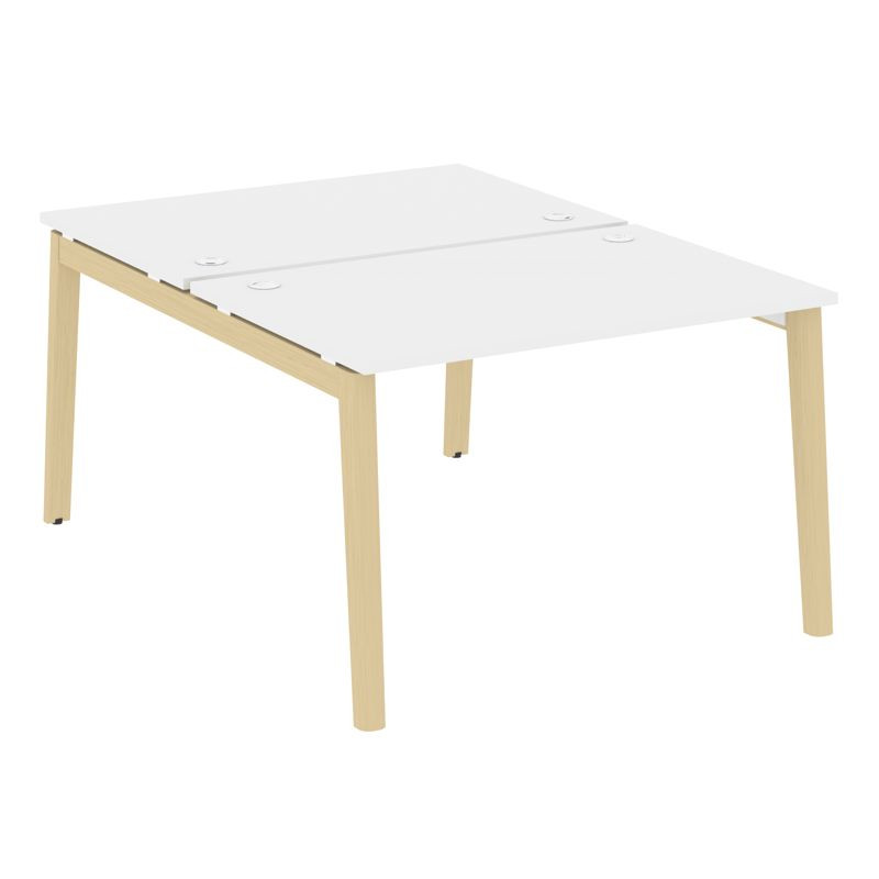 Onix Wood Рабочая станция OW.D.RS-2.2.8 Белый Бриллиант/Дуб Светлый/Металл Белый 1180*1635*750