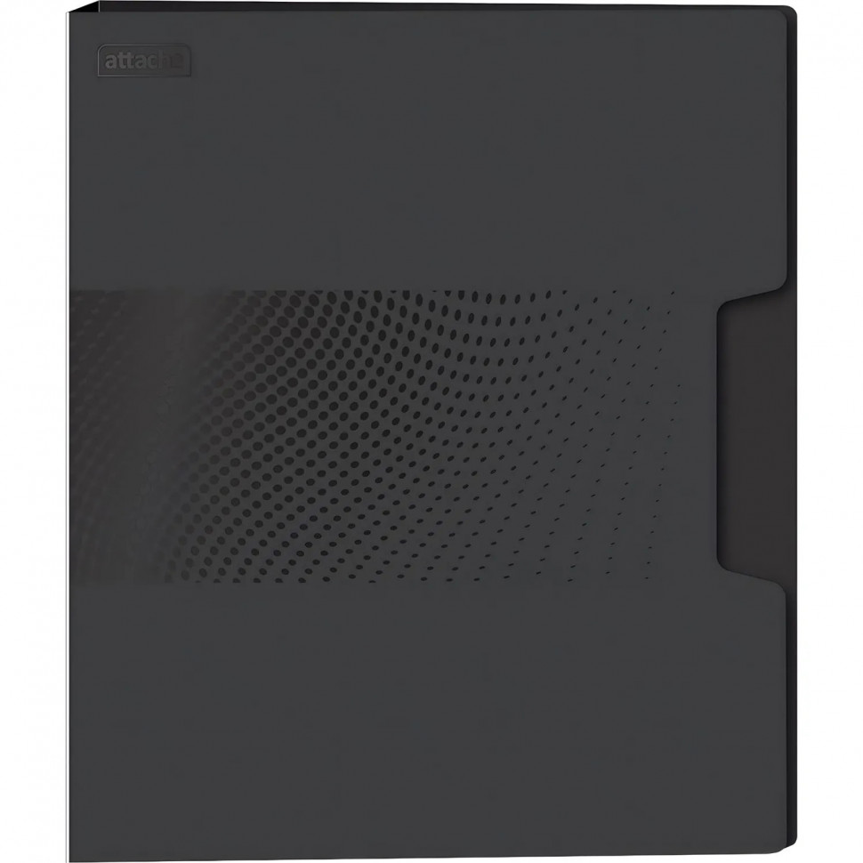 Скоросшиватель пластиковый с пруж.мех. Attache Digital, черный