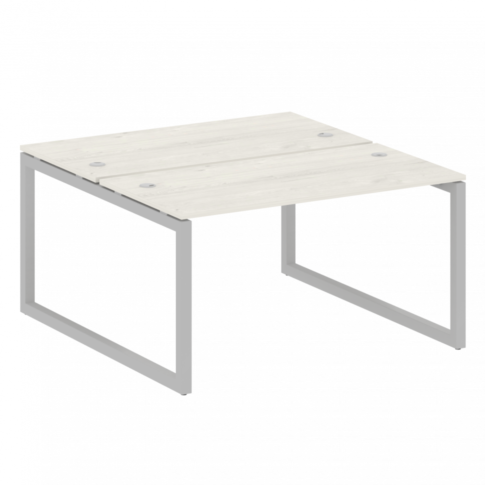 Metal System Quattro Рабочая станция на О-образном м/к 50БО.РАС-СП-2.3 Дуб Наварра/Металл Серый 1400