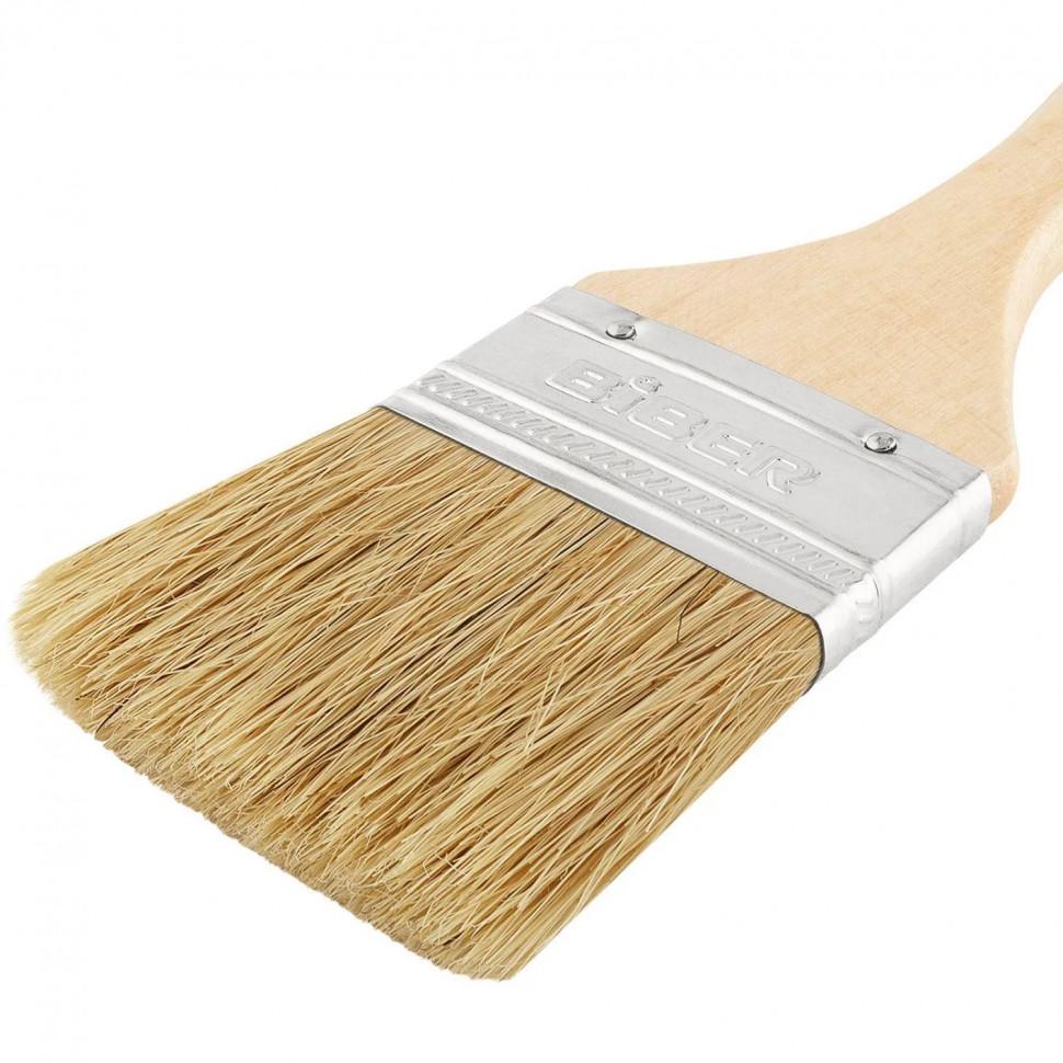 Кисть флейцевая БИБЕР 31113 Эконом натуральная щетина, 50 мм СПб