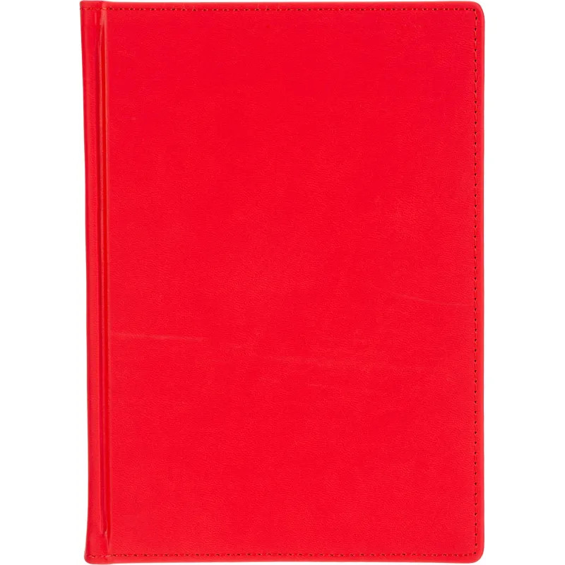 Ежедневник датированный 2026 А5+ VELVET красный 3-123/10