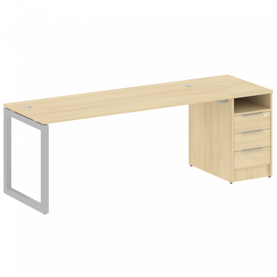 Metal System Quattro Рабочая станция с тумбой на О-образном м/к 50БО.РС-СТП-1.5 Акация Лорка/Металл Metal System Quattro Рабочая станция с тумбой на О-образном м/к 50БО.РС-СТП-1.5 Акация Лорка/Металл