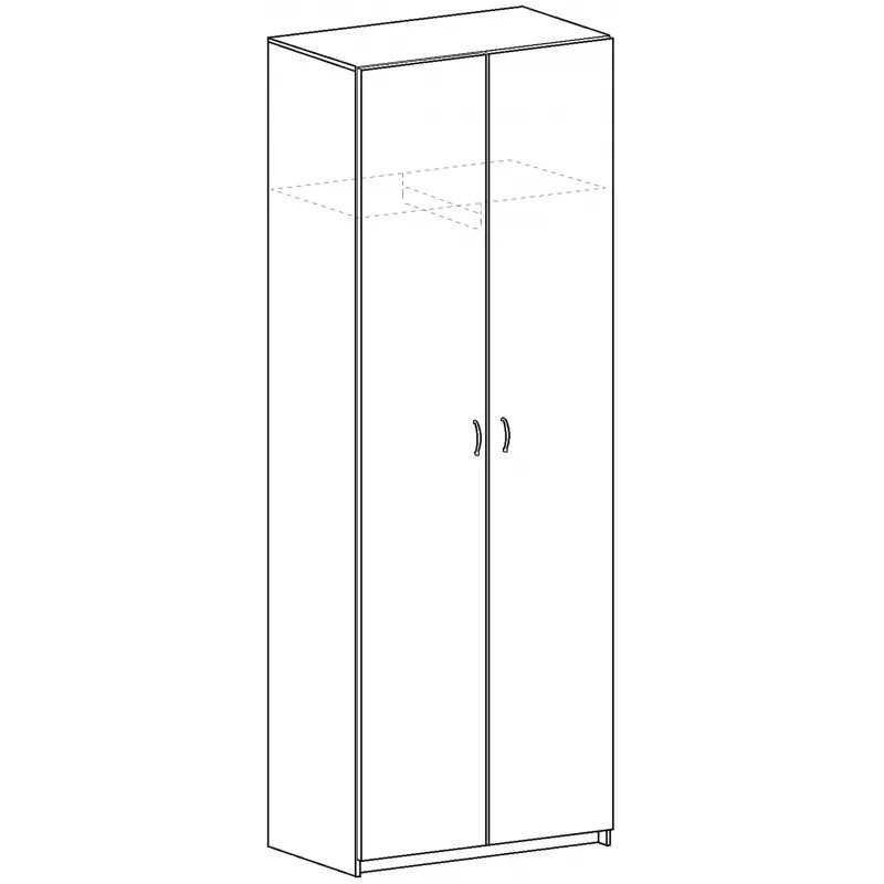 Шкаф SP Бюджет д/одежды 2555 (880,878) груша 1810 956218