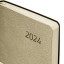 Ежедневник датированный 2024 А5 138x213 мм BRAUBERG "Stylish", под кожу, гибкий, бежевый, 114897
