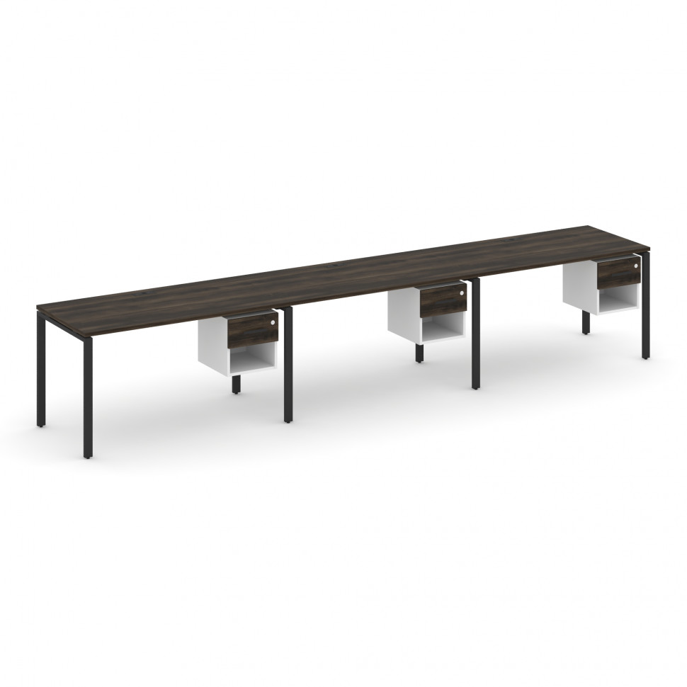 Concept Рабочая станция односторонняя с подвес. тумбами 3 места CN.ORS-139 B Дуб Мали/Белый Бриллиан Concept Рабочая станция односторонняя с подвес. тумбами 3 места CN.ORS-139 B Дуб Мали/Белый Бриллиан