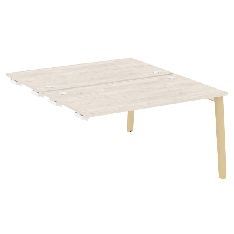 Onix Wood Стол-приставка двойной OW.D.SPR-3.8 Денвер Светлый/Дуб Светлый/Металл Белый 1380*1635*750 Onix Wood Стол-приставка двойной OW.D.SPR-3.8 Денвер Светлый/Дуб Светлый/Металл Белый 1380*1635*750