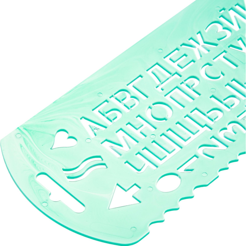 Трафарет букв и цифр с 13 символами 'ТТ31