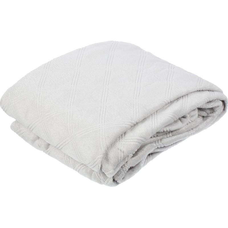 Плед микрофибра Luscan, фактура серый 150x200