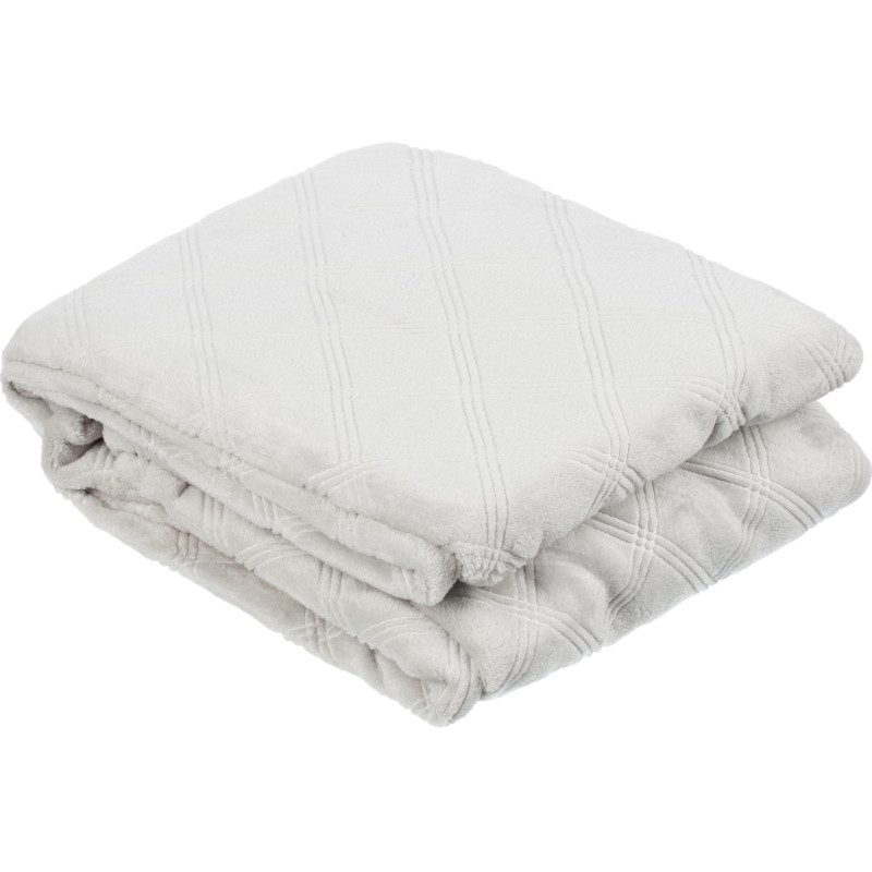 Плед микрофибра Luscan, фактура серый 150x200