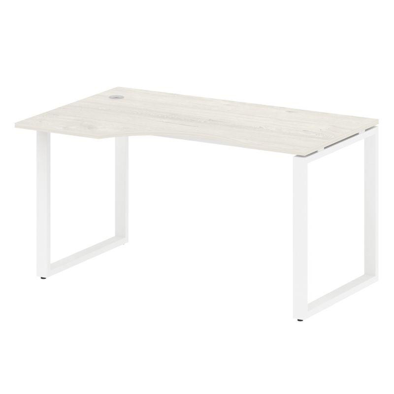 Metal System Стол криволинейный левый на О-образном м/к БО.СА-2 (L) Дуб Наварра/Металл Белый 1400*90 Metal System Стол криволинейный левый на О-образном м/к БО.СА-2 (L) Дуб Наварра/Металл Белый 1400*90