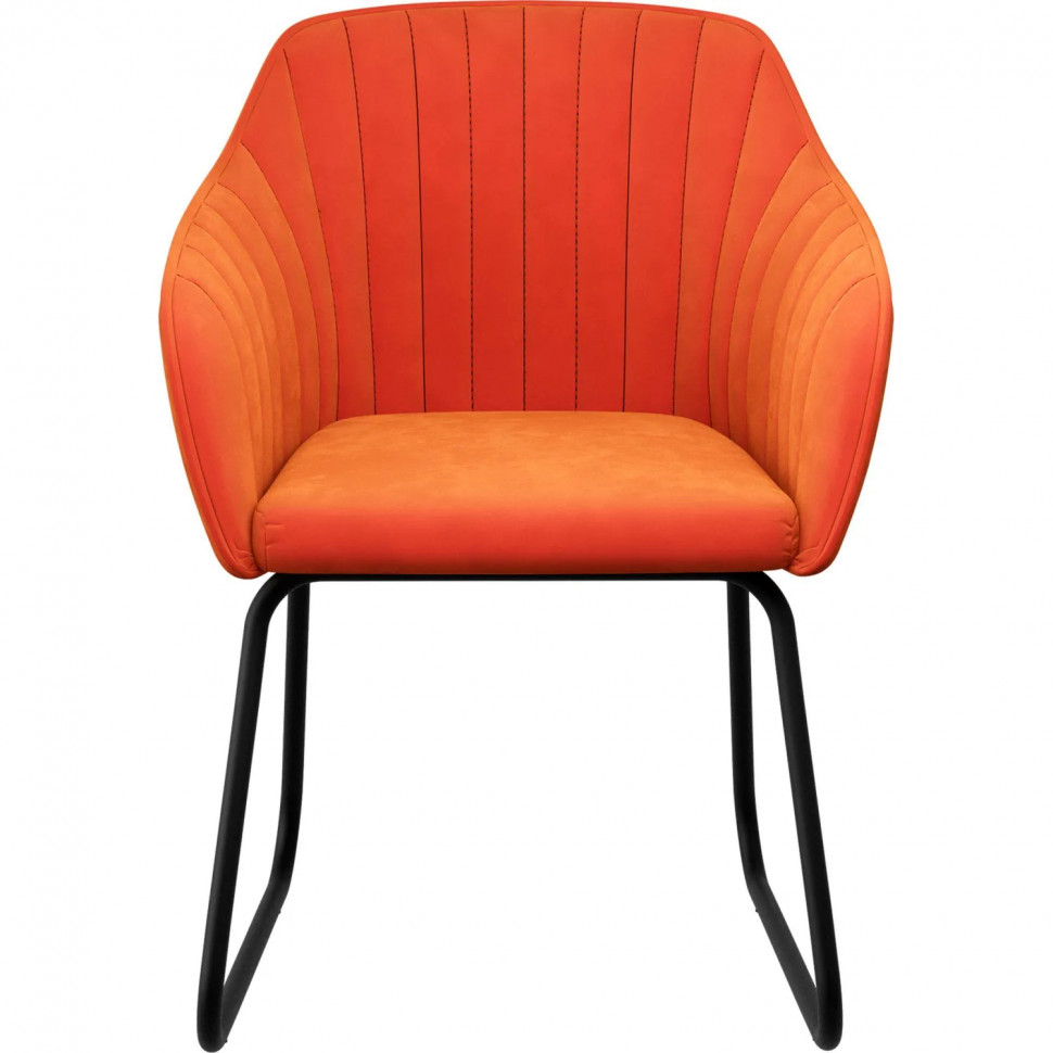 Кресло UD_Шандон ПЛ СМ12/2, 9005 черн.муар/velutto 39 (терракот)