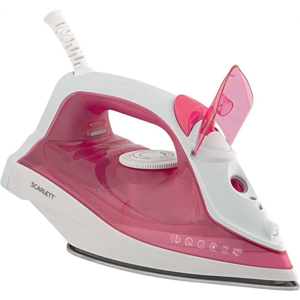 Утюг SCARLETT SC-SI30K56, 2400Вт, керамика, розовый