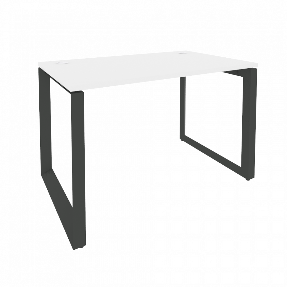 Onix Стол рабочий на О-образном м/к O.MO-SP-2.7 Белый Бриллиант/Металл Антрацит 1180*720*750 Onix Стол рабочий на О-образном м/к O.MO-SP-2.7 Белый Бриллиант/Металл Антрацит 1180*720*750