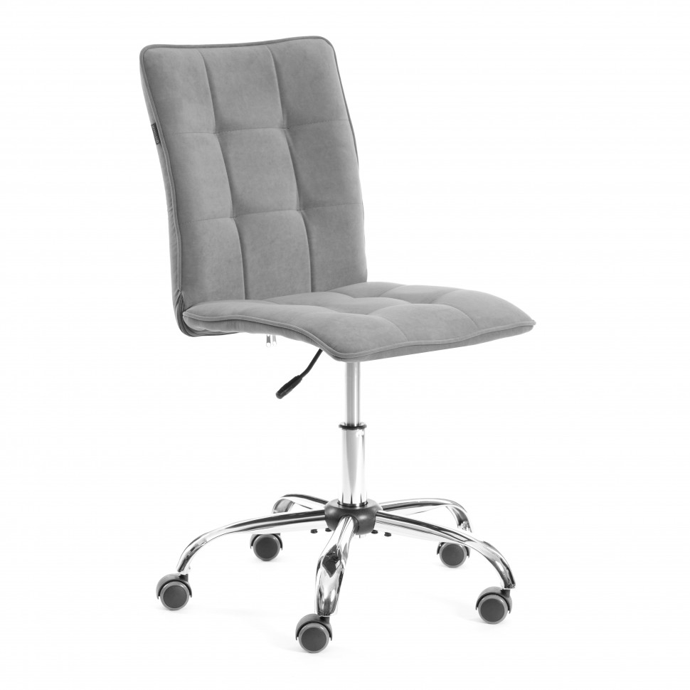 Комплект кресло + стул Bari LT, флок , серый/черный, 29, 41х55х89 см