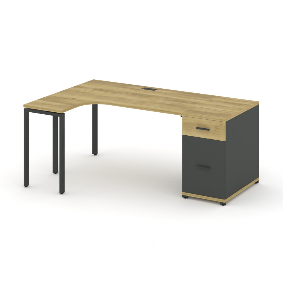Concept Стол эргономичный CN.SA-403(L) A Дуб Винченцо/Антрацит/Металл Антрацит 1800*1180*750 Concept Стол эргономичный CN.SA-403(L) A Дуб Винченцо/Антрацит/Металл Антрацит 1800*1180*750