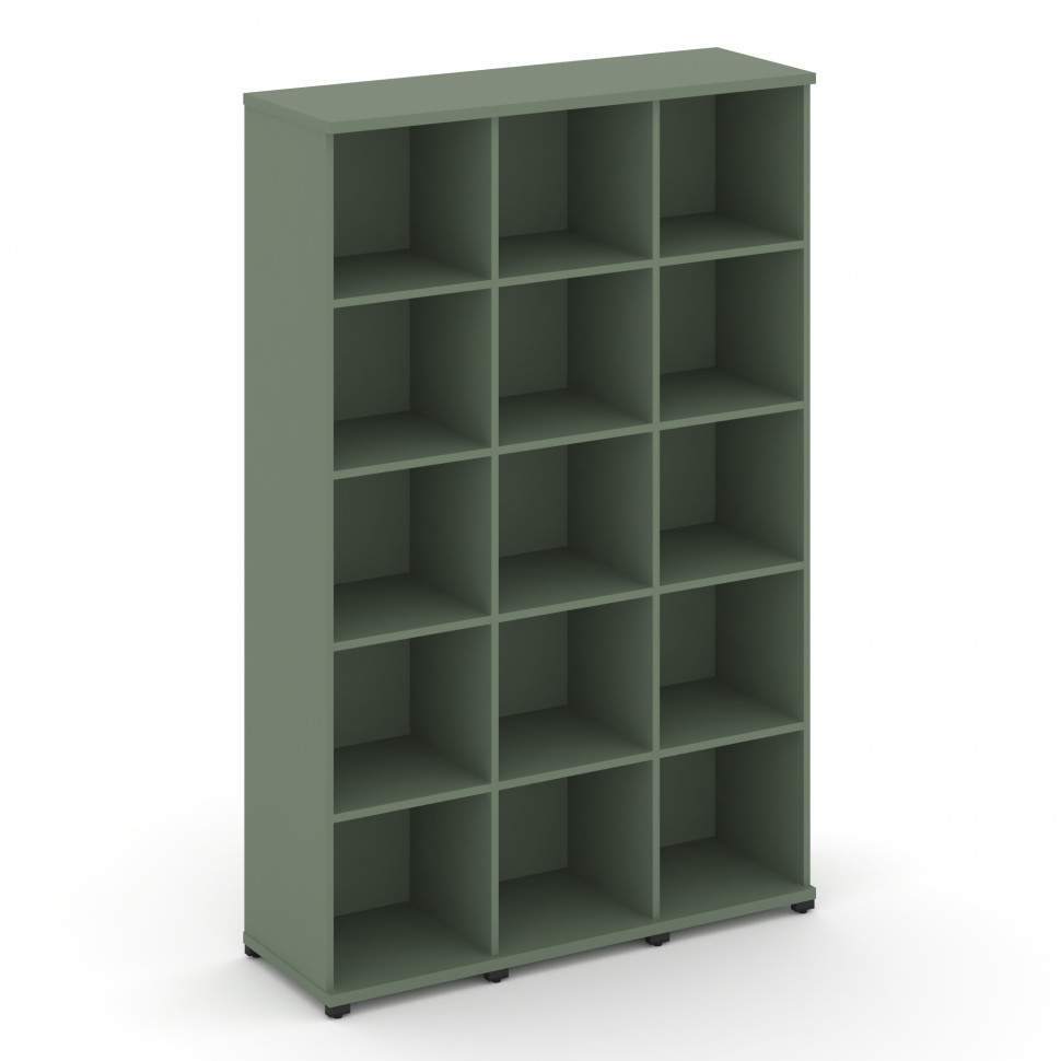 Concept Стеллаж 3 узкие секции, 5 ниш CN.STU-530 Кобо/Металл Черный 1252*420*1922