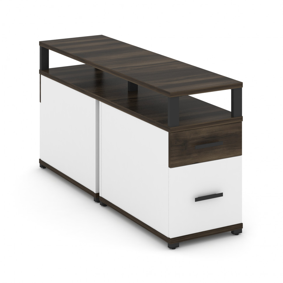 Concept Тумба двухсторонняя приставная 1 ящ.+1 распаш. фасад с надставкой. CN.DTGP-002 B Дуб Мали/Бе Concept Тумба двухсторонняя приставная 1 ящ.+1 распаш. фасад с надставкой. CN.DTGP-002 B Дуб Мали/Бе