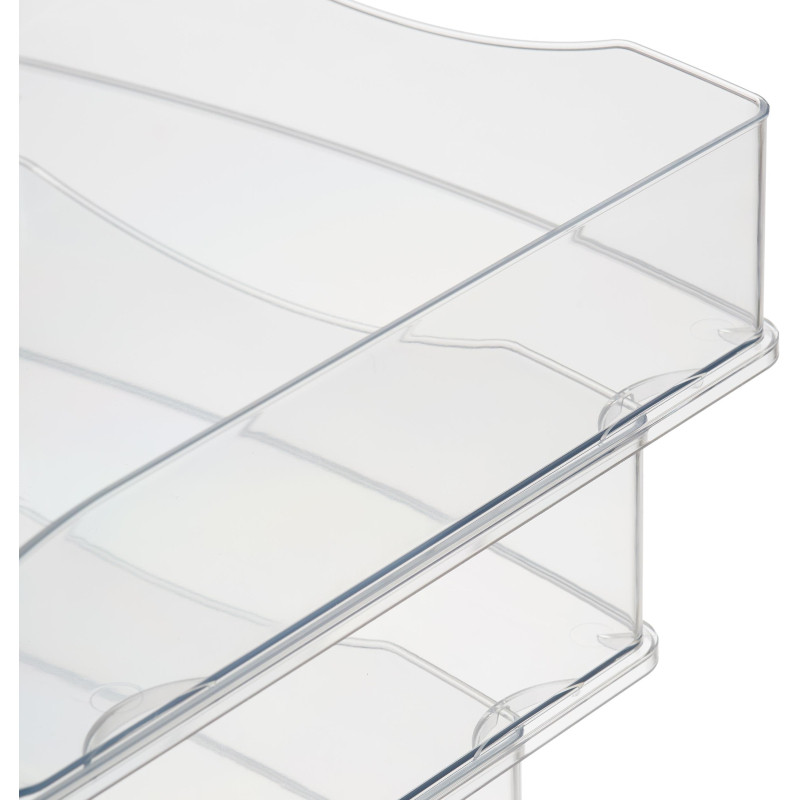 Лоток горизонтальный Attache 4шт/уп прозрачный тд_у