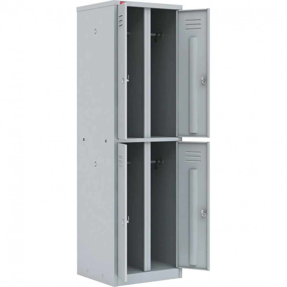 Шкаф для одежды металлический P_ШРМ24 4 дв. 600х500х1860