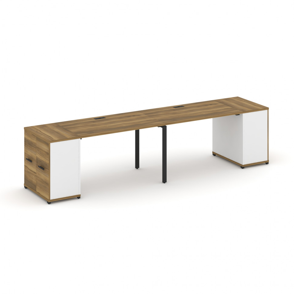 Concept Рабочая станция с опорными распаш. шкафами CN.ORS-218 B Сандал Янтарный/Белый Бриллиант/Мета Concept Рабочая станция с опорными распаш. шкафами CN.ORS-218 B Сандал Янтарный/Белый Бриллиант/Мета