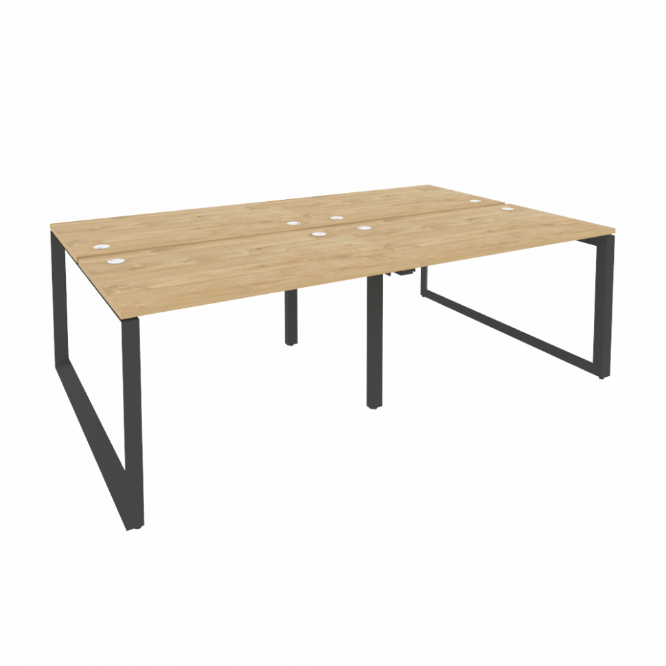 Onix Рабочая станция на О-образном м/к O.MO-D.RS-4.2.7 Тиквуд Светлый/Металл Антрацит 2360*1475*750 Onix Рабочая станция на О-образном м/к O.MO-D.RS-4.2.7 Тиквуд Светлый/Металл Антрацит 2360*1475*750