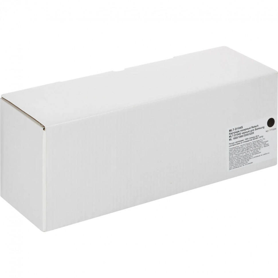 Картридж лазерный Retech MLT-D104S чер. для Samsung ML 1660/1860/3200/3205 Картридж лазерный Retech MLT-D104S чер. для Samsung ML 1660/1860/3200/3205