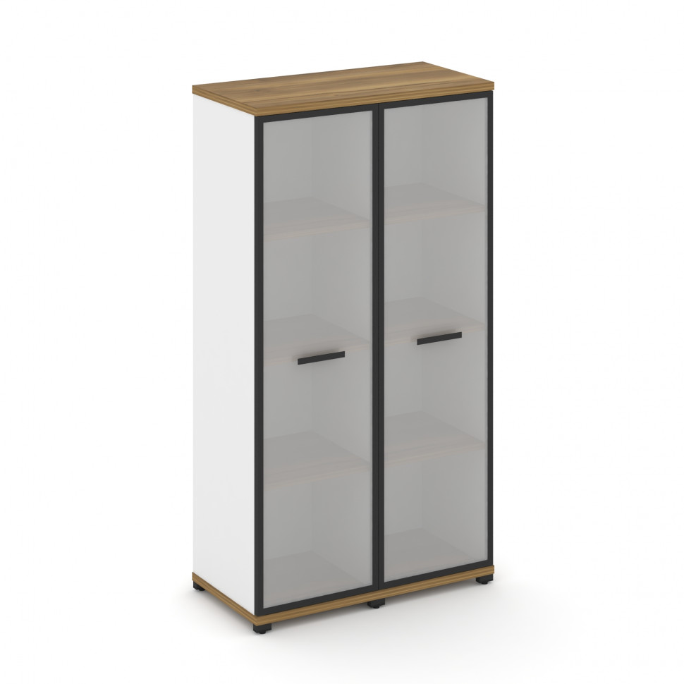 Concept Шкаф 2 узкие секции, 4 ниши CN.STU-426 RMB B Сандал Янтарный/Белый Бриллиант/Металл Черный/С