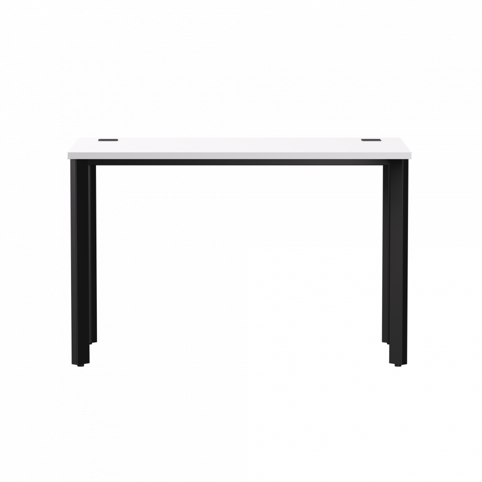 Стол прямой Everprof EVO (ЭВО) на металлокаркасе 1180х670х755 мм опоры 45гр Белый/Черный