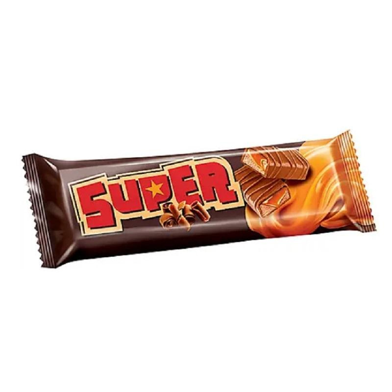 Шоколадный батончик Super с нугой и мягкой карамелью, 40гХ18шт/уп