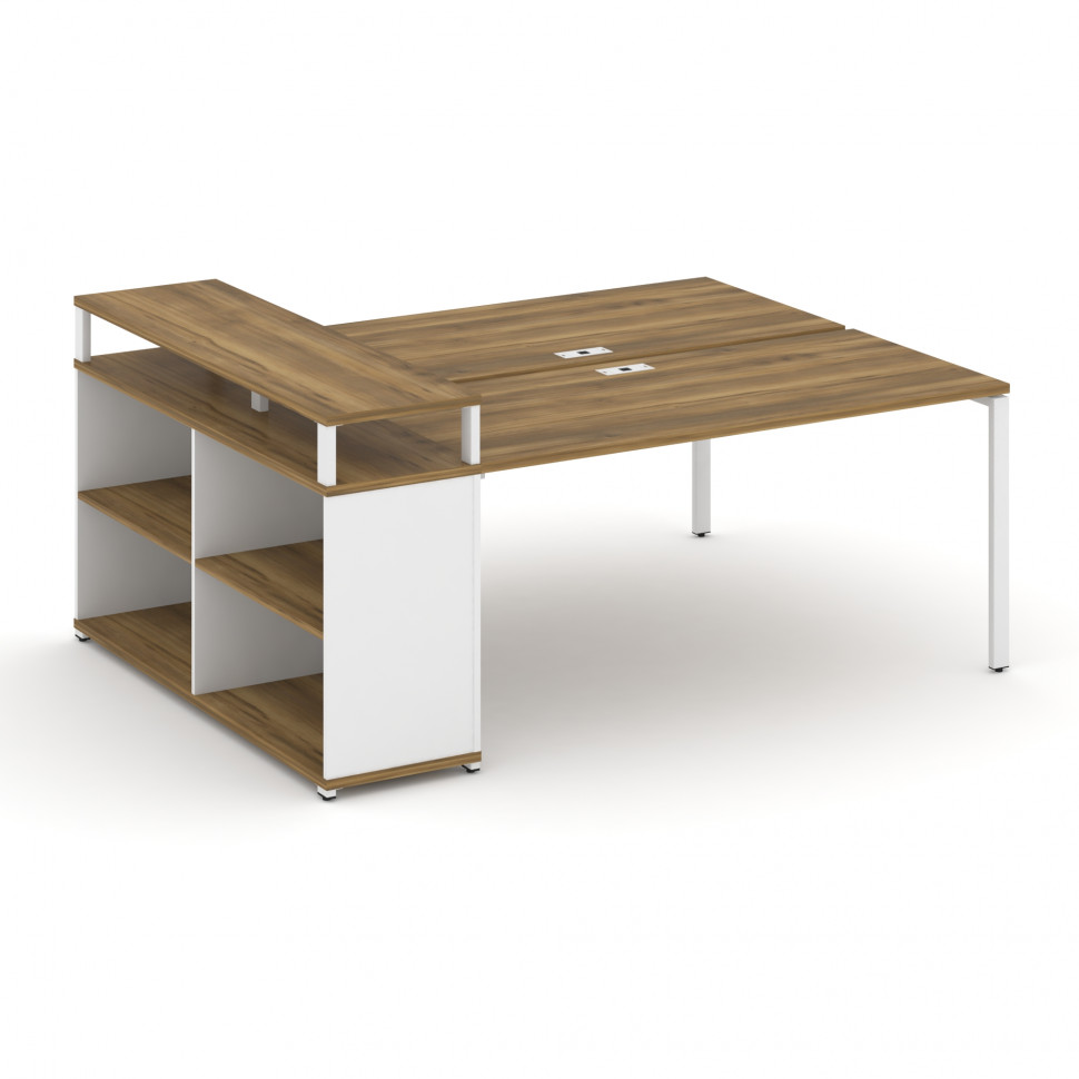 Concept Рабочая станция с опорным стеллажом с верх. горизонтом CN.DRS-208 Сандал Янтарный/Белый Бри Concept Рабочая станция с опорным стеллажом с верх. горизонтом CN.DRS-208 Сандал Янтарный/Белый Бри