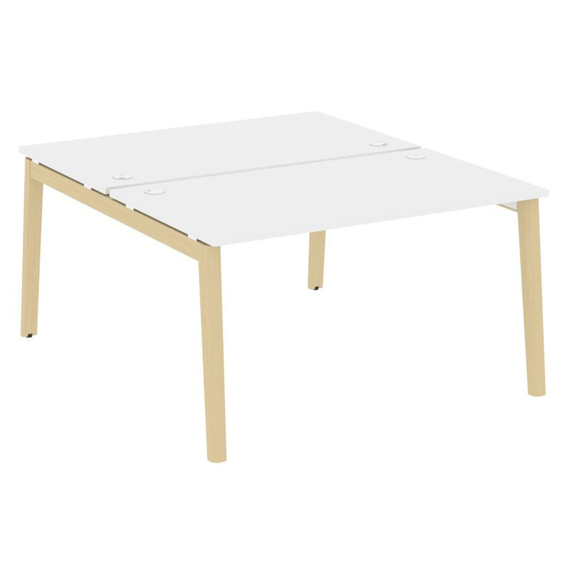 Onix Wood Рабочая станция OW.D.RS-2.3.8 Белый Бриллиант/Дуб Светлый/Металл Белый 1380*1635*750