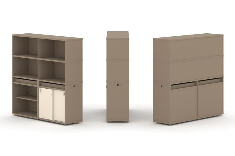 Estetica Набор №13. Тумба двойная+высокая надставка ES.NB.2V-13 Латте/Сатин 1500*410*1520 Estetica Набор №13. Тумба двойная+высокая надставка ES.NB.2V-13 Латте/Сатин 1500*410*1520