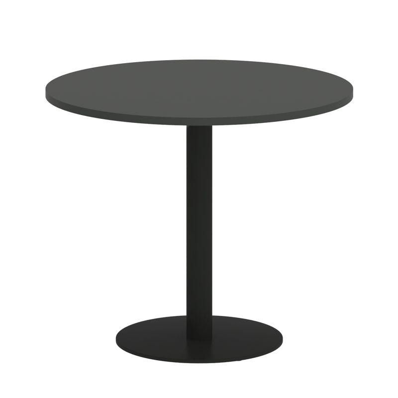 Riva Стол круглый А.СПРГ-1 Антрацит NEW/Металл Черный 900*900*750